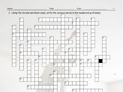 Jobs-Professions Interactive Crossword Puzzle for Google Apps