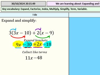 Expanding Single Brackets - Full lesson