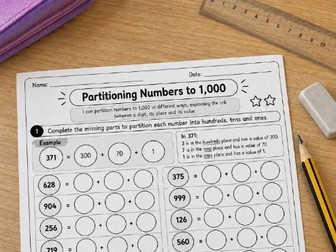 Place Value to 1,000 (Support, Core and Challenge)