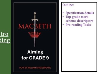 High Ability Macbeth SOW - Aiming for Grade 9