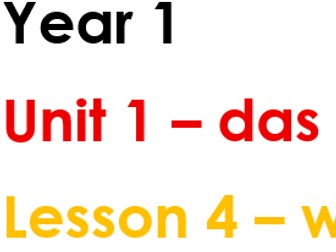 Year 1_Unit 1_Lesson 4_wann hast du Geburtstag?