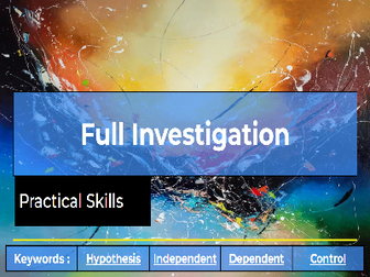 Practical Skills in Science Lessons 1 - 8