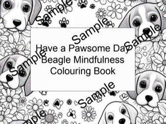 Beagle A4 Mindfulness Colouring Book