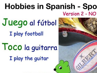 Hobbies in Spanish - Sport and Music