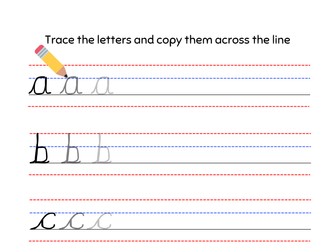 Cursive Handwriting Practice Booklet