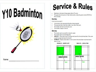 Badminton Workbooklet