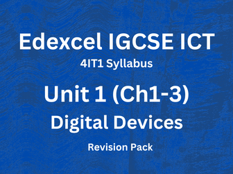 Edexcel IGCSE ICT - Unit 1 - Revision Pack