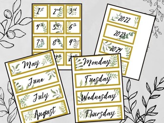 Days, dates, months, years Classroom display • Classroom Posters Printable