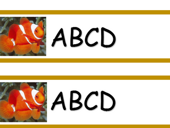 Name labels - animal theme