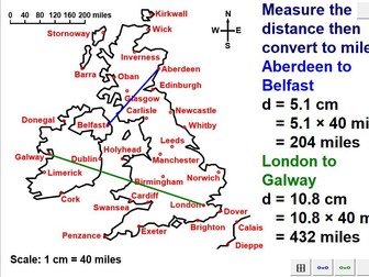 Measures On Scales & Distances On Maps