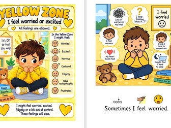 Zones of Regulation - Yellow SocialStory
