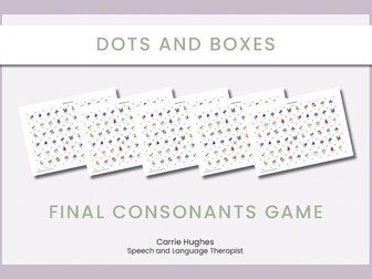 DOTS AND BOXES - FINAL CONSONANTS
