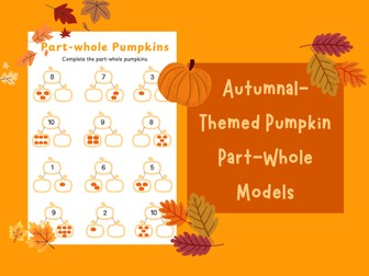 Pumpkin-Themed Part-Whole Model Activity