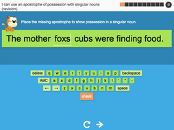 Year 4 Spag - Using apostrophes for possession with singular nouns (revision)