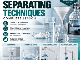 Pearson Edexcel iGCSE Chemistry 4XCH1 | Separating Techniques | Complete Lesson