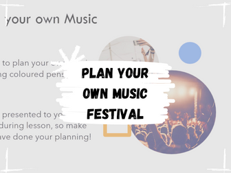 Plan Your Own Music Festival Lesson