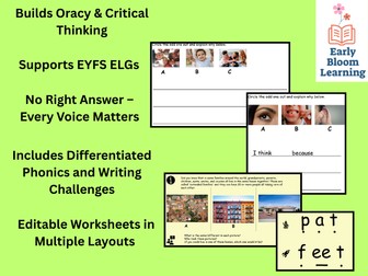 EYFS Odd One Out Image Pack: All About Me – Oracy, Critical Thinking & Phonics Practice