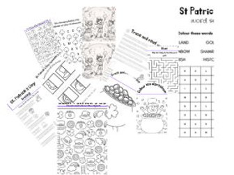 St Patrick's Day KS1 Activity Booklet 10 page