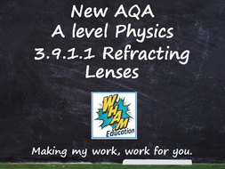 AQA A Level Physics 3.9.1.1 Refracting Lenses