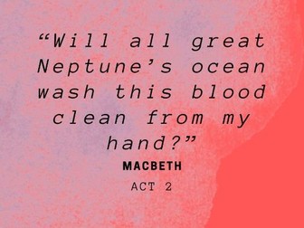 Macbeth Quotation Posters