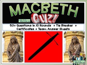 Macbeth Quiz - Shakespeare