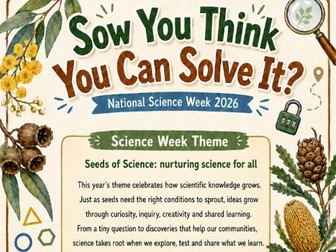 Science Week 2026 Scavenger Hunt