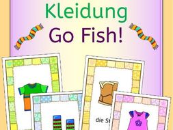 German clothing - Kleidung - Go Fish ! game
