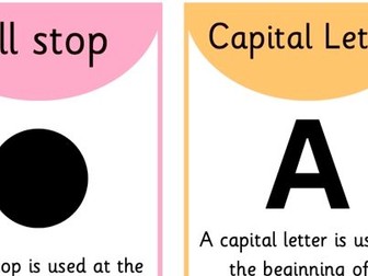 Punctuation Wall Display cards