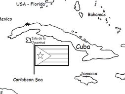 CUBA - Printable handouts with map and flag | Teaching Resources