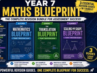 Year 7 Math Visual Revision Bundle