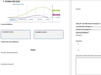 Booklet Resource [Marketing Mix: Product Life Cycle]