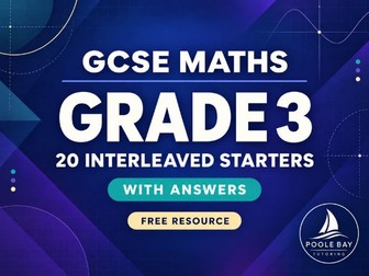 GCSE Maths Grade 3 Starter Set