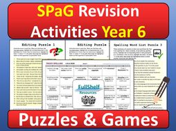 SPaG Revision Activities Year 6 By FullShelf