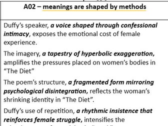 Appositive phrases for 'Feminine Gospels' by Duffy
