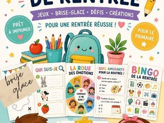 Pack d'activités de rentrée | Jeux & Brise-glace | Primaire