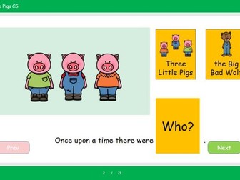 Three Little Pigs Colourful Semantics SEN