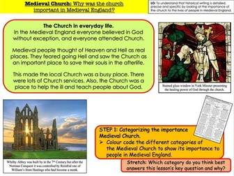 Why was the church important in Medieval England?
