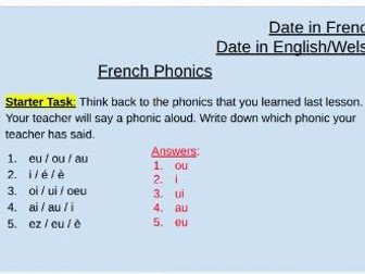 Introduction to French Phonics - Lesson 2