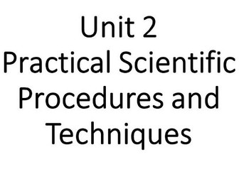 BTEC NQF L3 Applied Science Unit 2