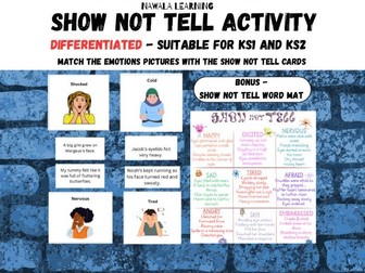 Show not Tell Activity (Differentiated)