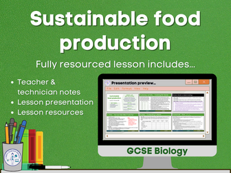 Sustainable food production