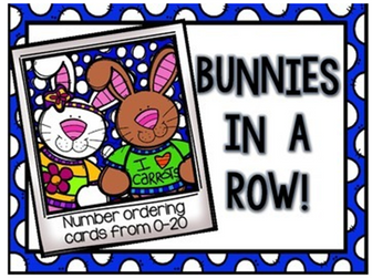 Bunny Number Ordering Cards 0-20