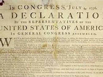 The Declaration of Independence lesson