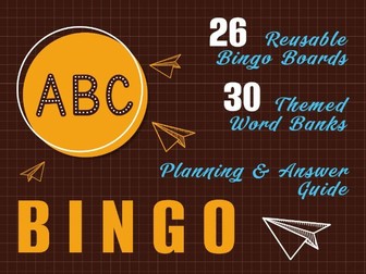 ABC Bingo: Listening & Letter Tracing