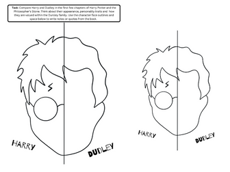 Character Analysis: Compare/Contrast (Novel Study: Harry Potter #1) Dudley &Harry