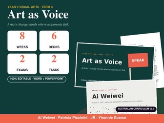 Art as Voice – Complete Visual Arts Unit | Year 9 & 10