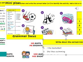 GCSE 2024- Module 1 (Diviertite) Lesson for Unit 2 (Dsisfrutamos)