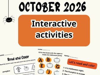 Halloween Activity & Coloring Book