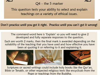 RE GCSE AQA Exam Skills Tutorial - Q4