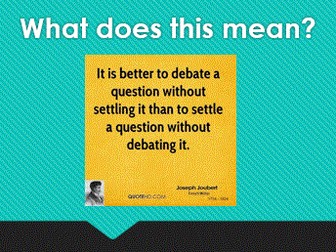 Debate Club Resources and Topics